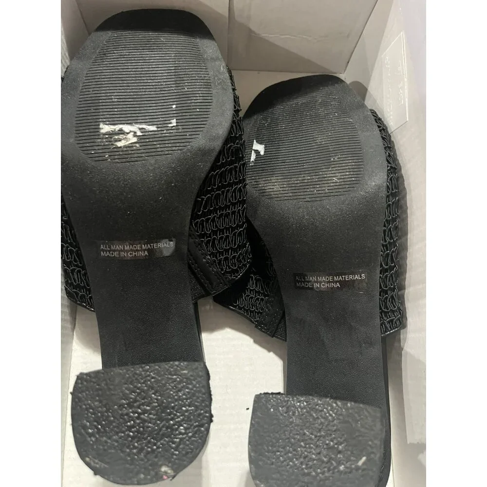 Dolce Vita Hemma Size 11 Women’s Sandals Black Color Heels Shoes Women 2 3/4 In - Picture 6 of 7